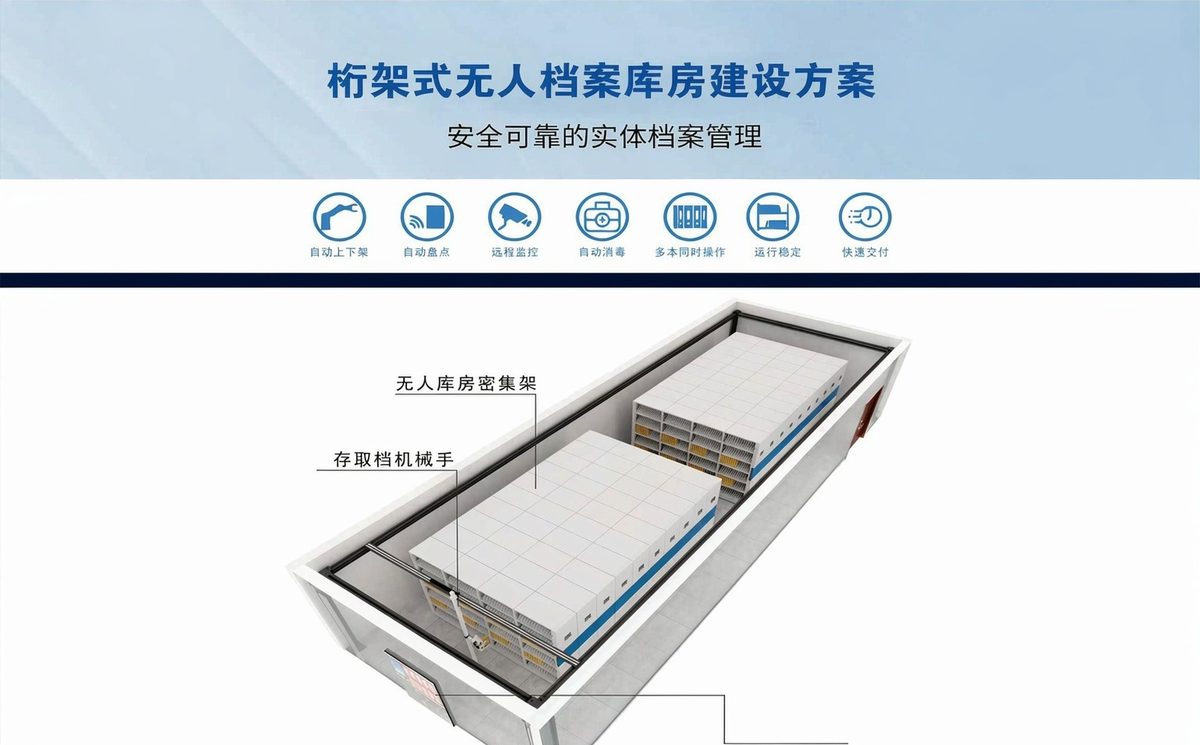 桁架式无人档案库房